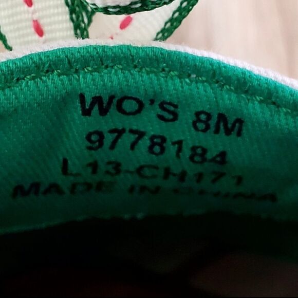 🩵Sperry "Hailey" Pink & Green Top Sider Slip-on Boat Shoes Size 8 - Picture 10 of 11